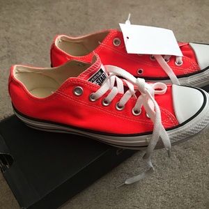 Bright orange converse